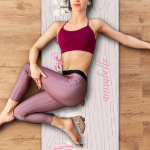 Cute Coquette Cowgirl Boots Personalized Yoga Mat