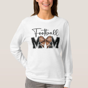 Cute Coquette Football Mom T-Shirt