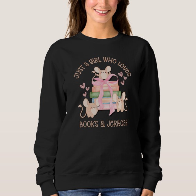 Cute Coquette JUST A GIRL WHO LOVES JERBOAS Sweatshirt (Front)