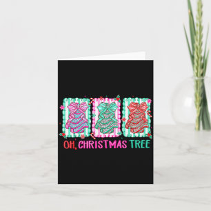 Cute Coquette Oh Christmas Tree Cake Bow Tis The S Card