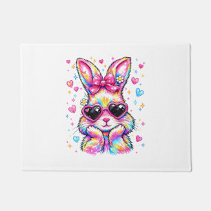 Cute Coquette Tie Dye Rabbit Easter Bunny Women Gi Doormat