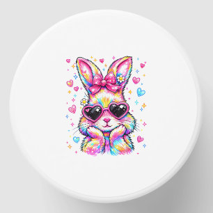 Cute Coquette Tie Dye Rabbit Easter Bunny Women Gi Mini Candle Favors