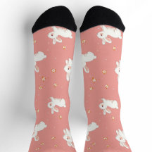 Cute Coral Bouncing Bunny