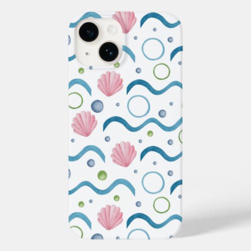Cute coral bubbles seamless pattern Case_Mate iPhone 14 case