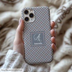Cute Coral Grey iPhone Case Minimalist Phone Gift