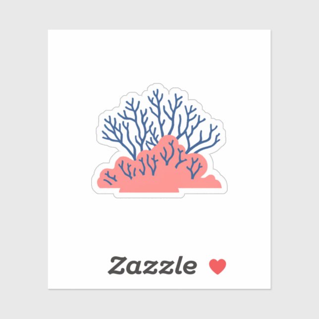 Cute Coral Sticker (Sheet)