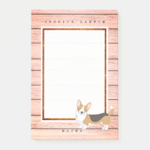 Cute Corgi Boardwalk Notes