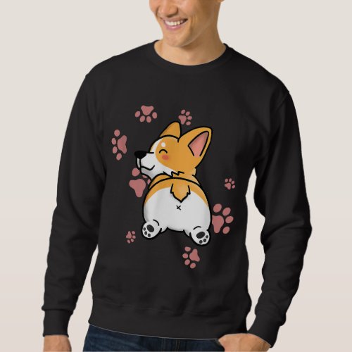 Cute Corgi Butt _ Dog Lover Gift Sweatshirt