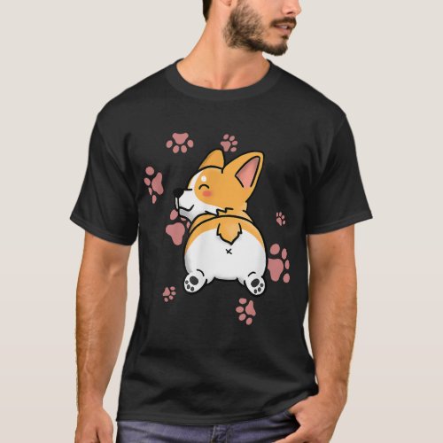 Cute Corgi Butt _ Dog Lover Gift T_Shirt