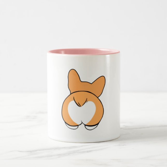 Cute Corgi Butt Mug - 2 Tone (Center)