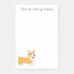 Cute Corgi Cartoon Puppy Dog Lover Post-it Notes