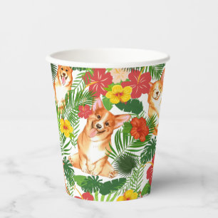 Cute Corgi Colorful  Paper Cups