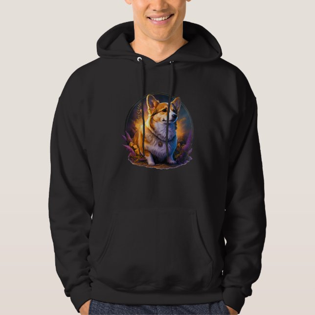 Cute Corgi Cool Pembroke Welsh Corgi  18 Hoodie (Front)
