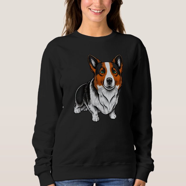 Cute Corgi Cool Pembroke Welsh Corgi  9 Sweatshirt (Front)