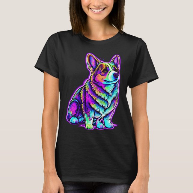 Cute Corgi Cool Pembroke Welsh Corgi T-Shirt (Front)