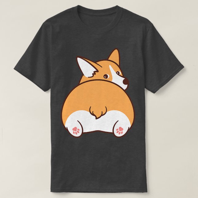 Cute Corgi Dog469 T-Shirt (Design Front)