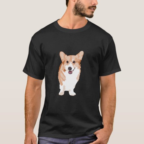 Cute Corgi Dog anime cartoon gift T_Shirt