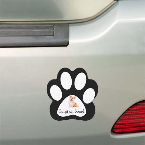 Cute Corgi Dog Breed Funny Car Magnet