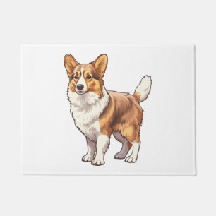 Cute Corgi Dog Doormat