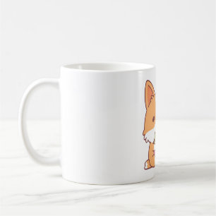 Cute Corgi Dog Eating Ramen  Coffee Mug