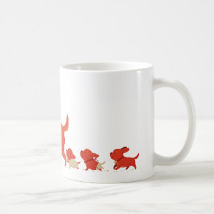 Cute Corgi Dog Family Coffee Mug