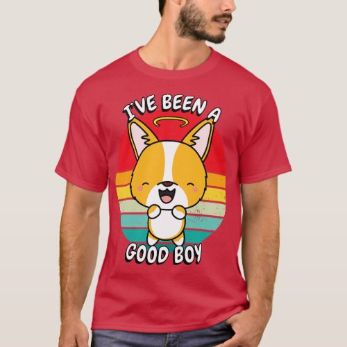 Cute corgi dog is a good boy T_Shirt