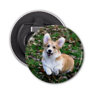 Cute Corgi Dog Leaping Bottle Opener