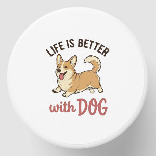 Cute Corgi Dog Life Is Better With Dog Design_1 Mini Candle Favors