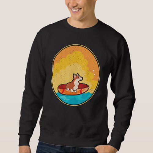 Cute Corgi Dog Lover Tee Wave Corgi Surfing Dog De