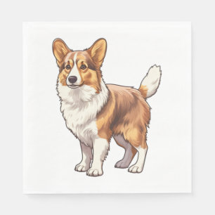 Cute Corgi Dog   Napkins