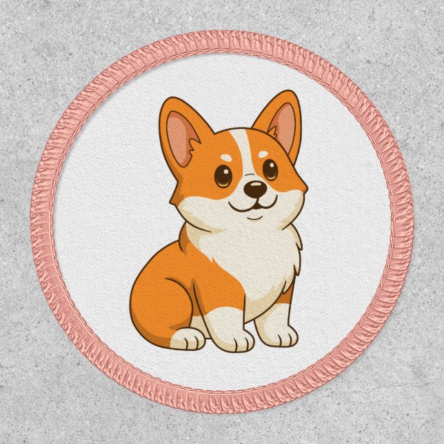 Cute Corgi Dog Patch (Front)