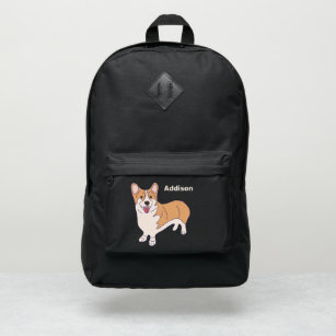 Cute Corgi Dog Personalized Port Authority® Backpack