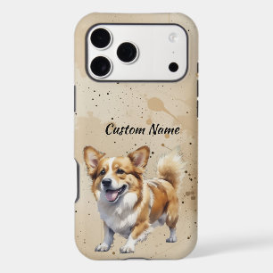 Cute Corgi Dog Pet Custom Name iPhone 17 Pro Max Case