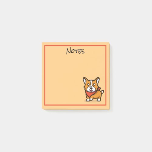 Cute Corgi Dog Post_It Notes