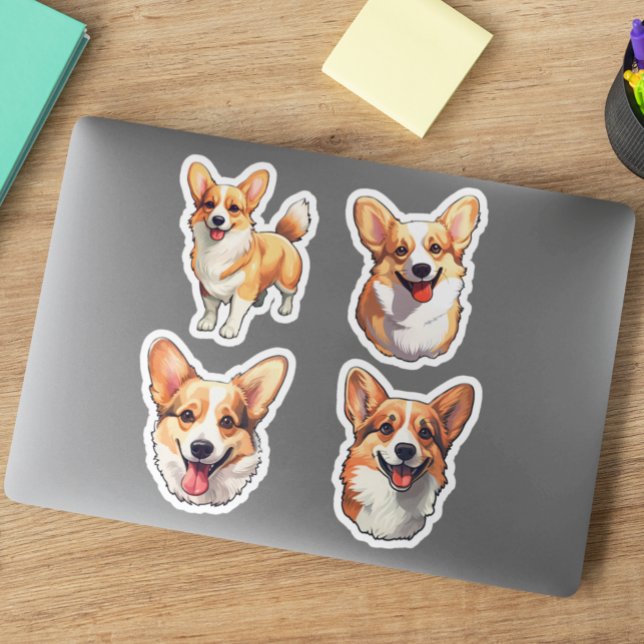 Cute Corgi Dog Puppy  Sticker (Creator Uploaded)