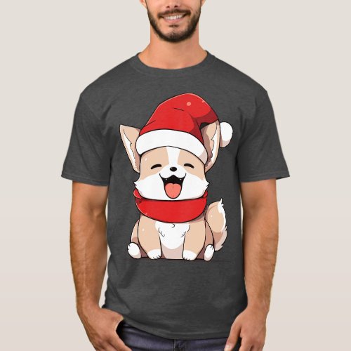Cute corgi dog smiling T_Shirt
