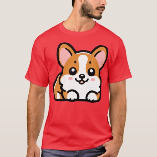 Cute Corgi Dog T_Shirt