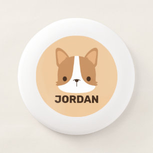 Cute Corgi Dog with Personalized Name Wham-O Frisbee