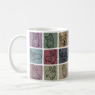 Cute Corgi Drinkware Retro Vintage Pet Lover Gift Coffee Mug