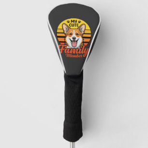 Cute Corgi Family Member Dog Lover Golf Head Cover