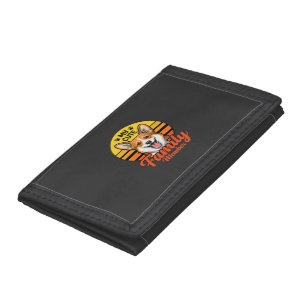 Cute Corgi Family Member Dog Lover Tri-fold Wallet