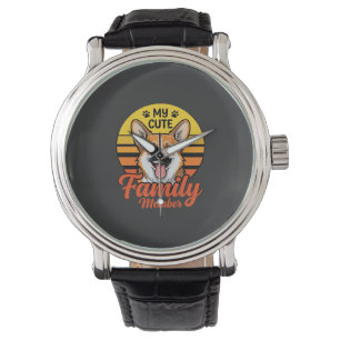 Cute Corgi Family Member Dog Lover Watch