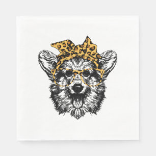 Cute Corgi Funny Dog Lover Gift Napkins