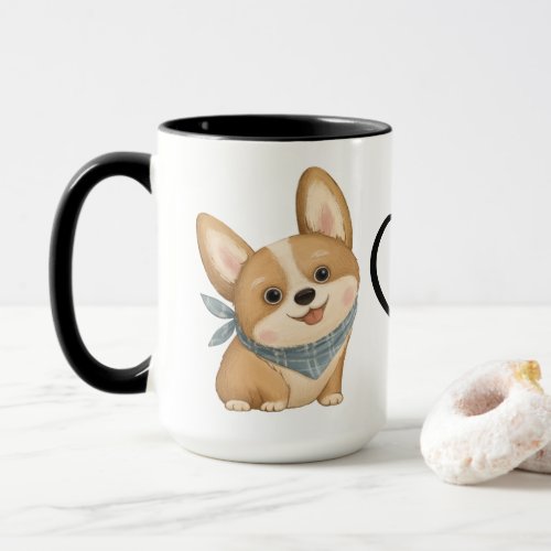 Cute Corgi Gift Funny Cartoon Puppy Dog Lovers Mug
