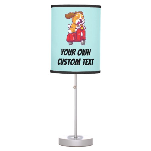 Cute Corgi Gifts _ Create your own custom text Table Lamp