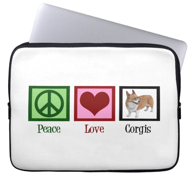Cute Corgi Laptop Sleeve (Front)