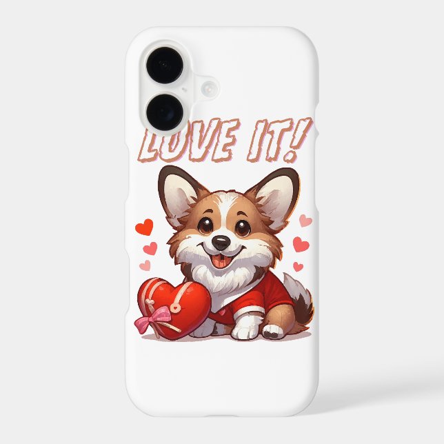Cute Corgi Love Iphone Case (Back)