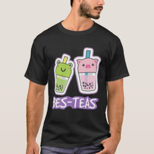 Cute Corgi Loves Bubble Tea Funny Boba's Dog Welsh T-Shirt