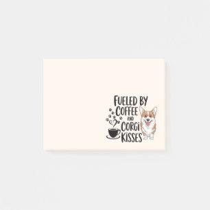 Cute Corgi Mom Coffee Addict Dog Lover Post-it Notes