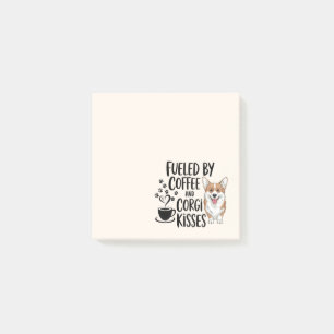 Cute Corgi Mom Coffee Addict Dog Lover Post-it Notes